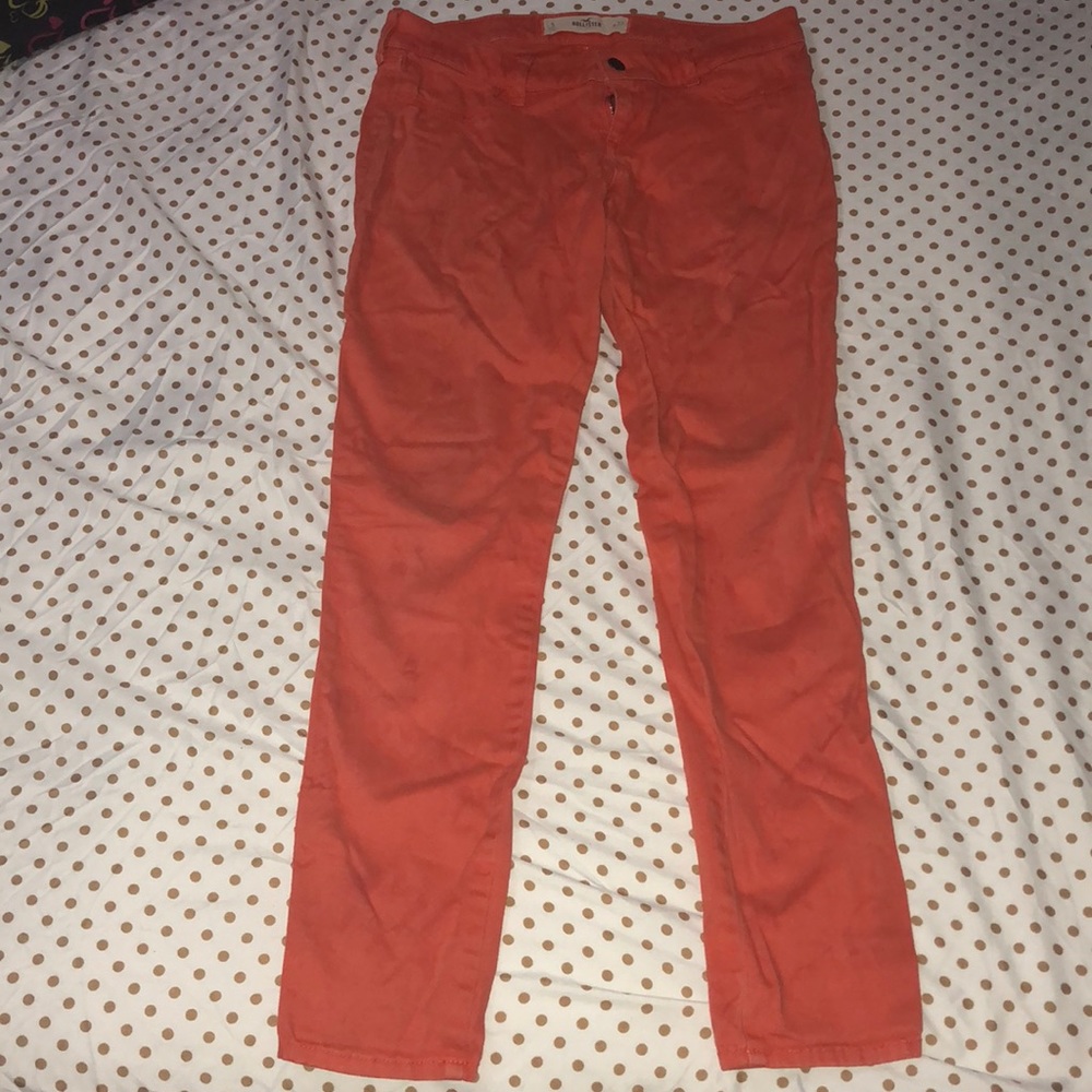 Hollister Size 5 Orange Jeans